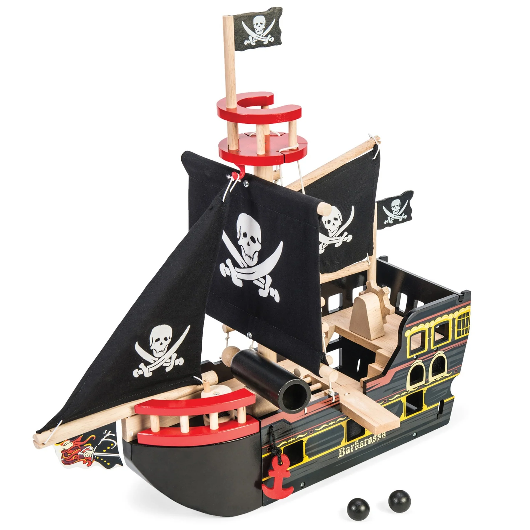 Shop for Pirate Ship, Wooden - Barbarossa - Whimsy Castle Kids Store Malta